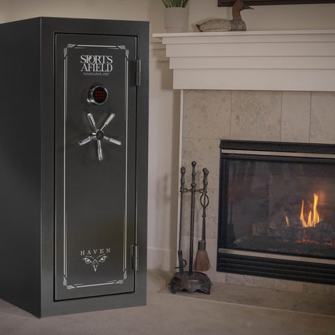 Image of Sports Afield 24 Gun Safe | SA5925HX | Fire & WaterProof Haven Series 24 +4 Gun Safe