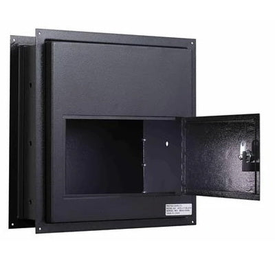 Image of Protex WDS-311 - White/Black Through-The Wall Locking Drop Box