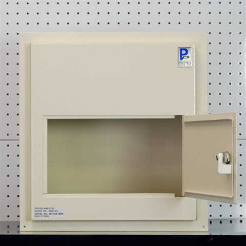 Image of Protex WDS-311 - White/Black Through-The Wall Locking Drop Box