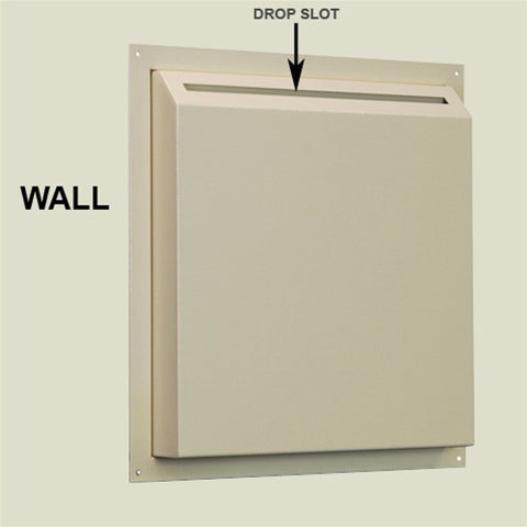 Image of Protex WDS-311 - White/Black Through-The Wall Locking Drop Box