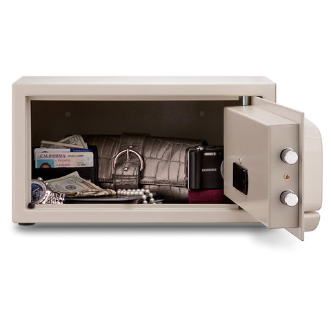 Image of Mesa Safe MH101E-WHT-KA Hotel Safe in White with Electronic Lock