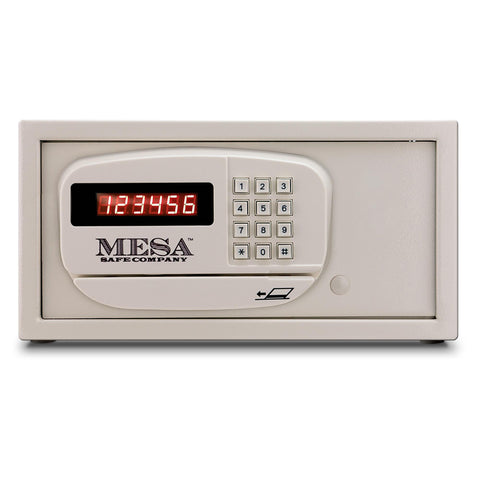 Image of Mesa Safe MH101E-WHT-KA Hotel Safe in White with Electronic Lock