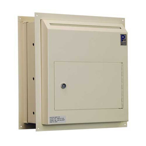 Image of Protex WDS-311-DD Through-The-Wall Locking Drop Box w/ Dual Doors