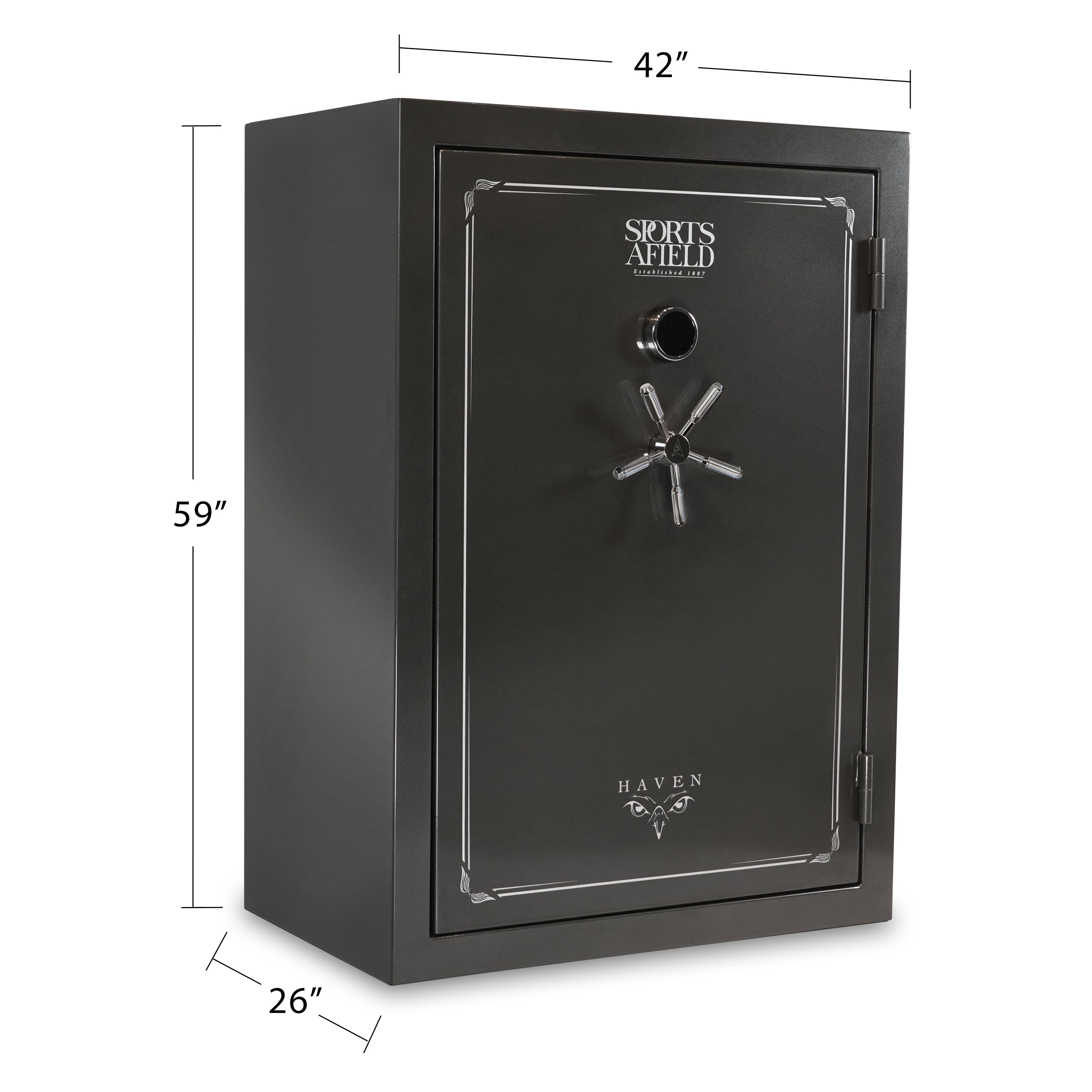 Sports Afield 48 Gun Safe| SA5942HX - Fire & Water Proof Haven Series