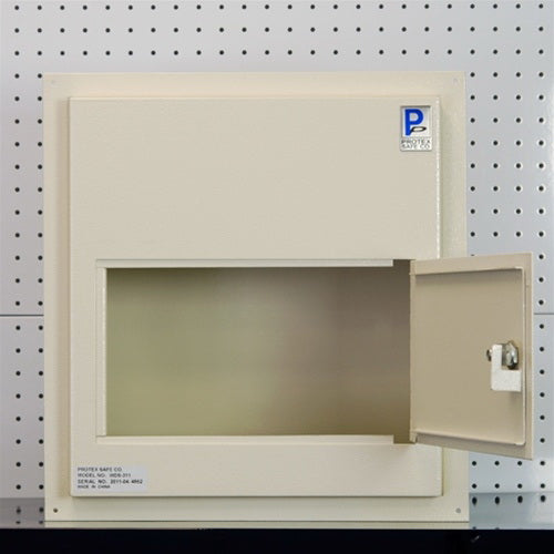 Protex WDS-311 - White/Black Through-The Wall Locking Drop Box