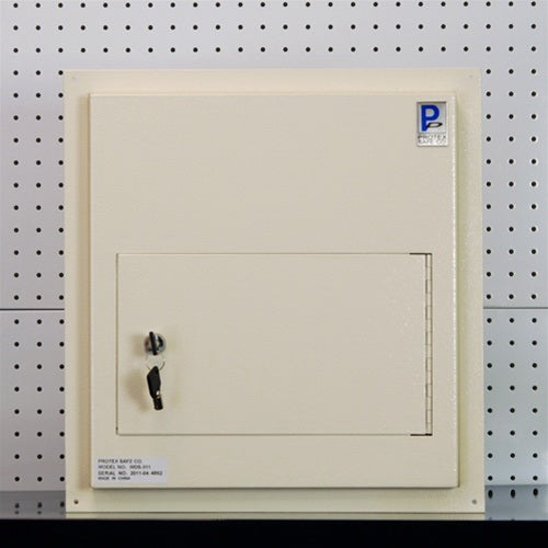 Protex WDS-311 - White/Black Through-The Wall Locking Drop Box