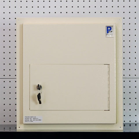 Image of Protex WDS-311 - White/Black Through-The Wall Locking Drop Box