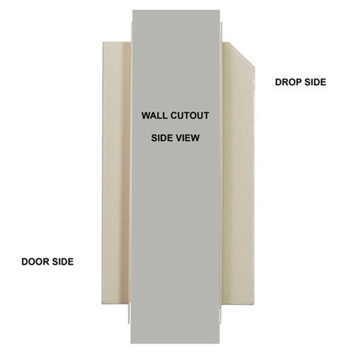 Protex WDS-311 - White/Black Through-The Wall Locking Drop Box