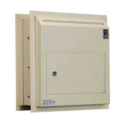 Protex WDS-311-DD Through-The-Wall Locking Drop Box w/ Dual Doors
